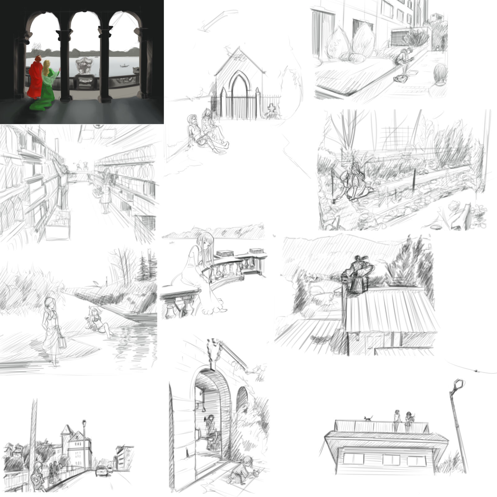 Scene Drawring Sketching - scenes by Stosyl on DeviantArt