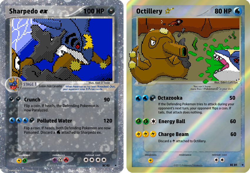 Ex Octillery Sharpedo EX and Octillery Star Cards by Axel-Comics on DeviantArt