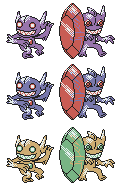 Sableye Mega Sableye GSC Sprites