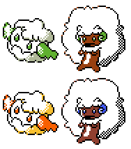 Cottonee Whimsicott GSC Sprites