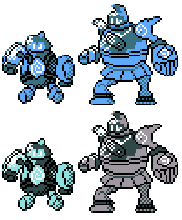 Golett Golurk GSC Sprites by Axel-Comics on DeviantArt