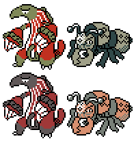 Hoenn Dex GSC Sprites Shiny Colours by Axel-Comics on DeviantArt