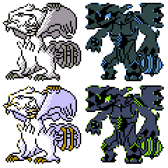 Reshiram Black and Zekrom White GBA skins for VBA by DecaTilde on DeviantArt