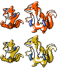 Hoenn Dex GSC Sprites Shiny Colours by Axel-Comics on DeviantArt