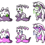 Goomy Sliggoo Goodra GSC Sprites