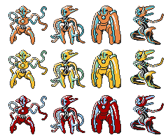 Deoxys GSC Sprites by Axel-Comics on DeviantArt