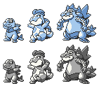 Totodile Croconaw Feraligatr RGB Sprites by Axel-Comics