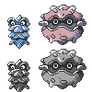 Pineco Forretress RGB Sprites