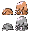 Swinub Piloswine RGB Sprites