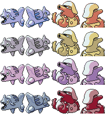 Beta Remoraid + Octillery GSC Sprites