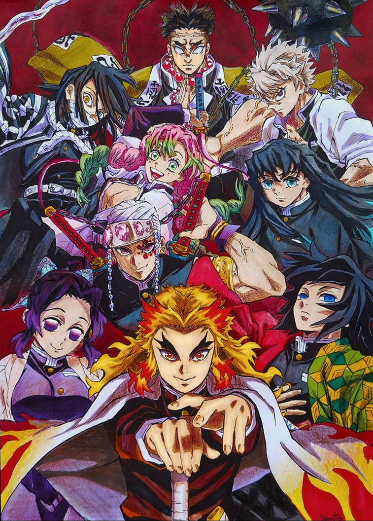 Hashiras Colur In All hashiras by kingk2004 on DeviantArt