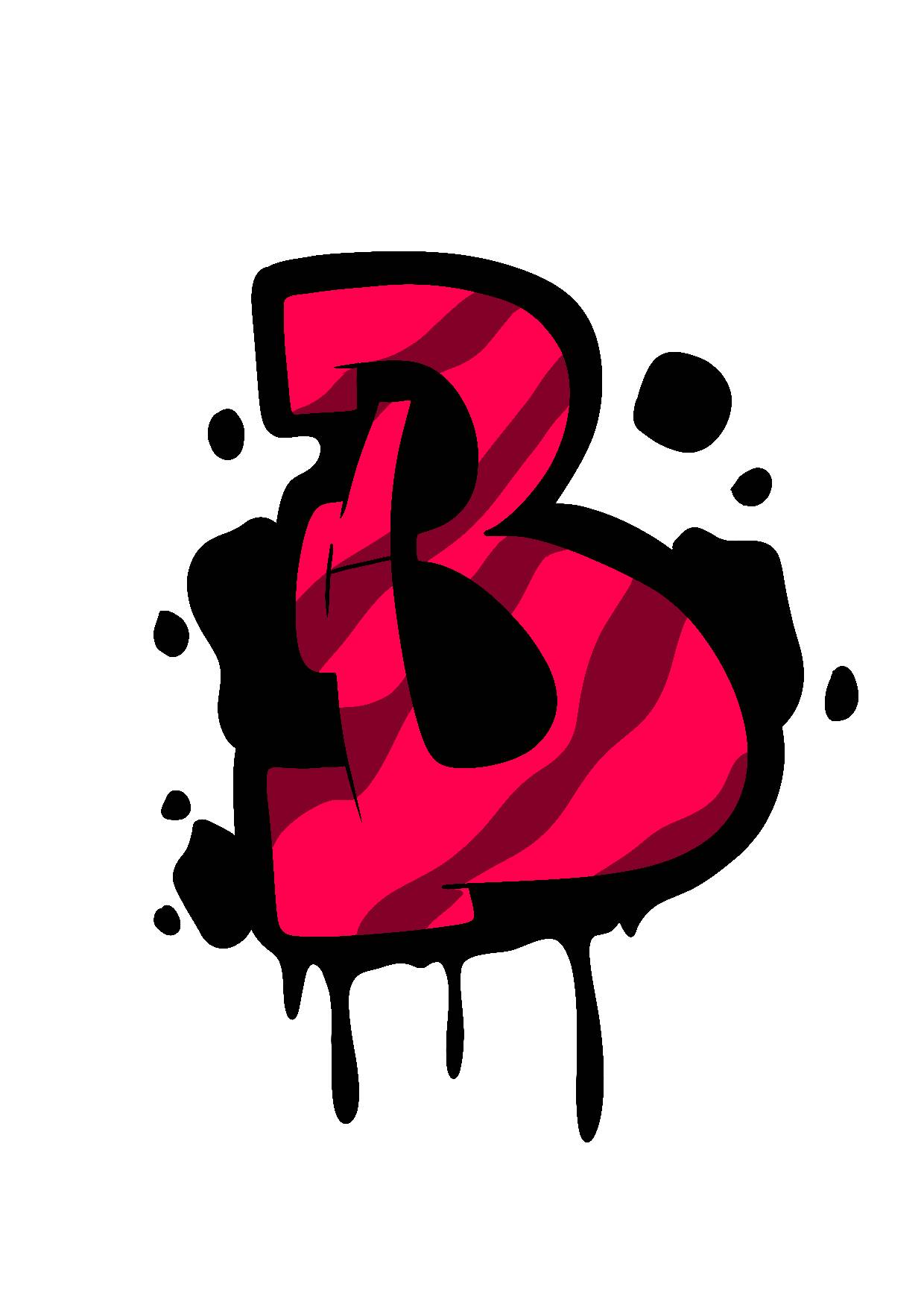Graffiti letter B by KingDavid357 on DeviantArt