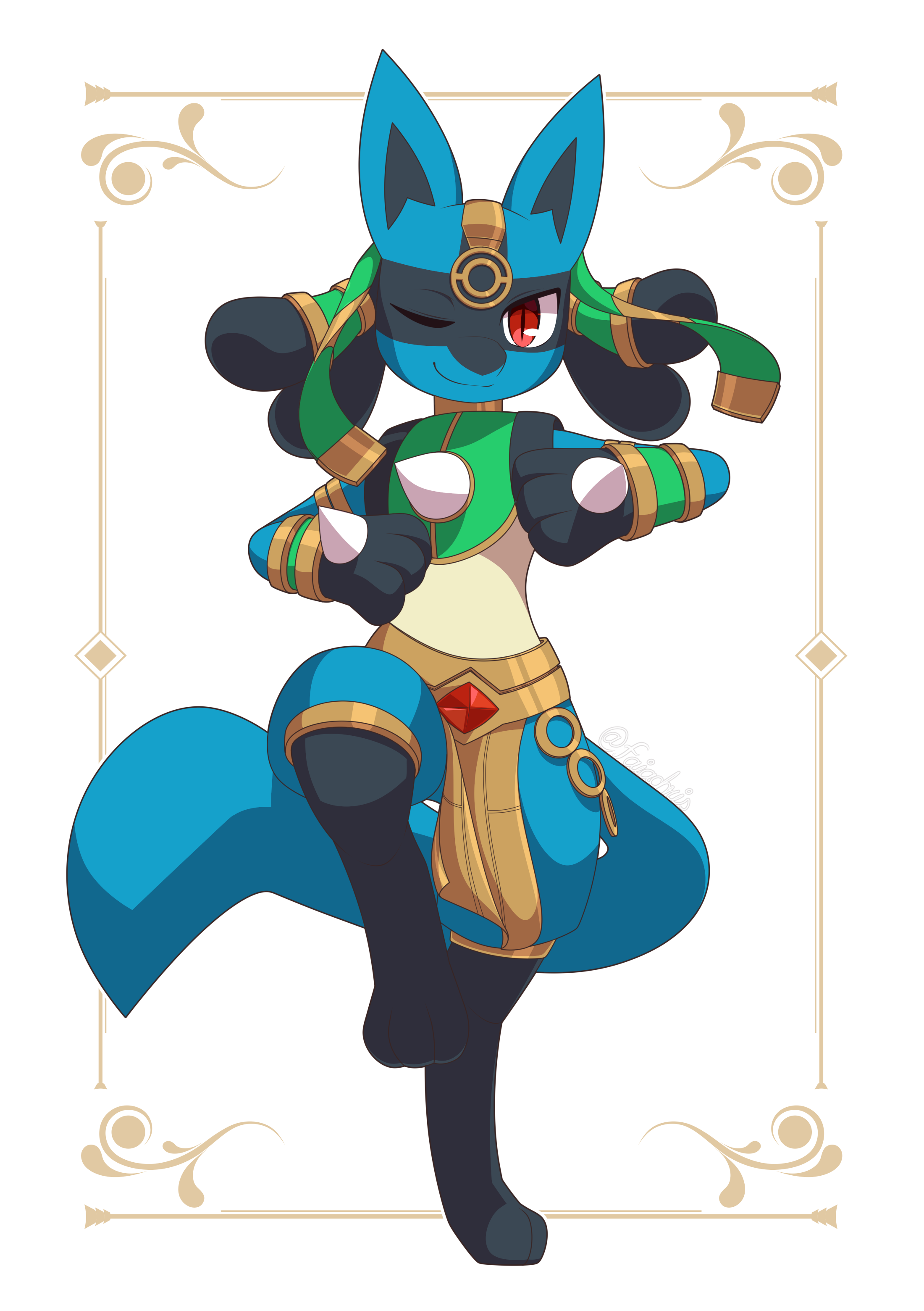 COMMISION Lucario Ruins Style By TheBraixenChris On DeviantArt commision-lucario-ruins-style-by-thebraixenchris-on-deviantart