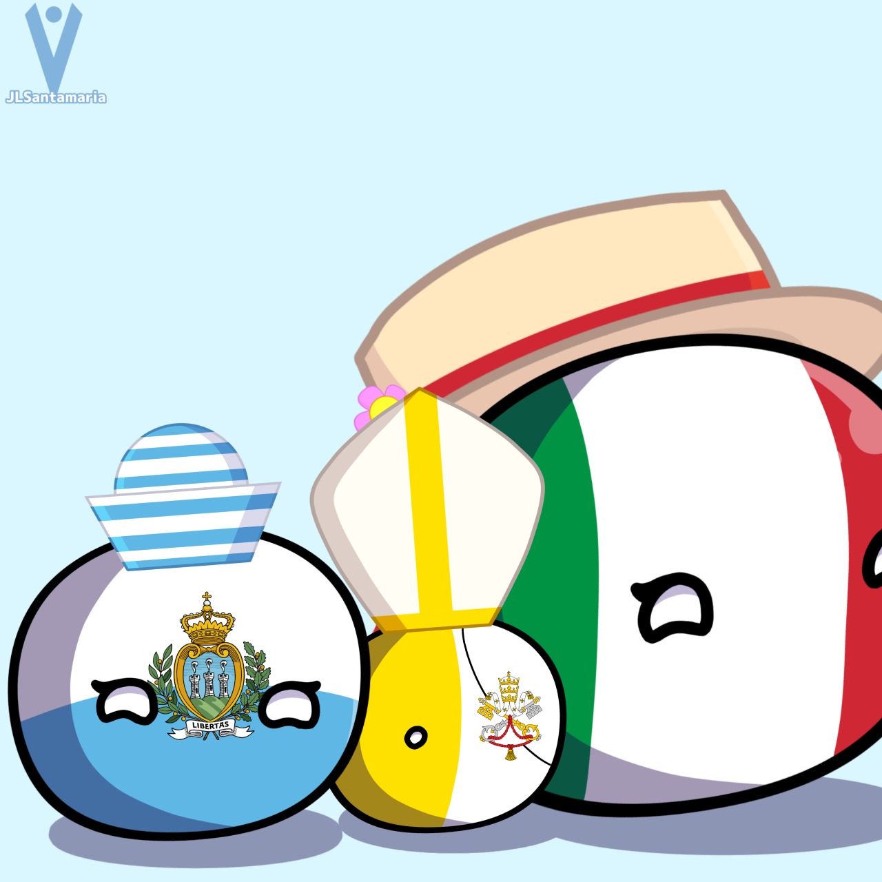Deviantart Countryballs Countryballs/ el Vaticano con su harman y su madre by Jose11santamari ...