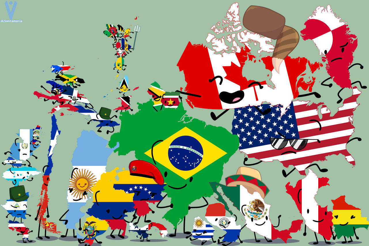America Deviantart Flags Flags maps/ America by Jose11santamari on DeviantArt