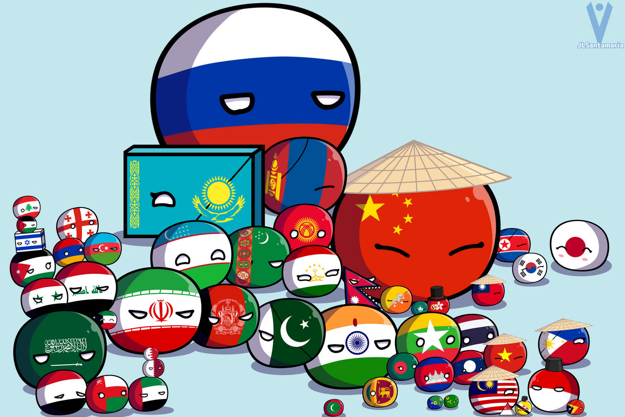 Countryballs/ Asia by Jose11santamari on DeviantArt