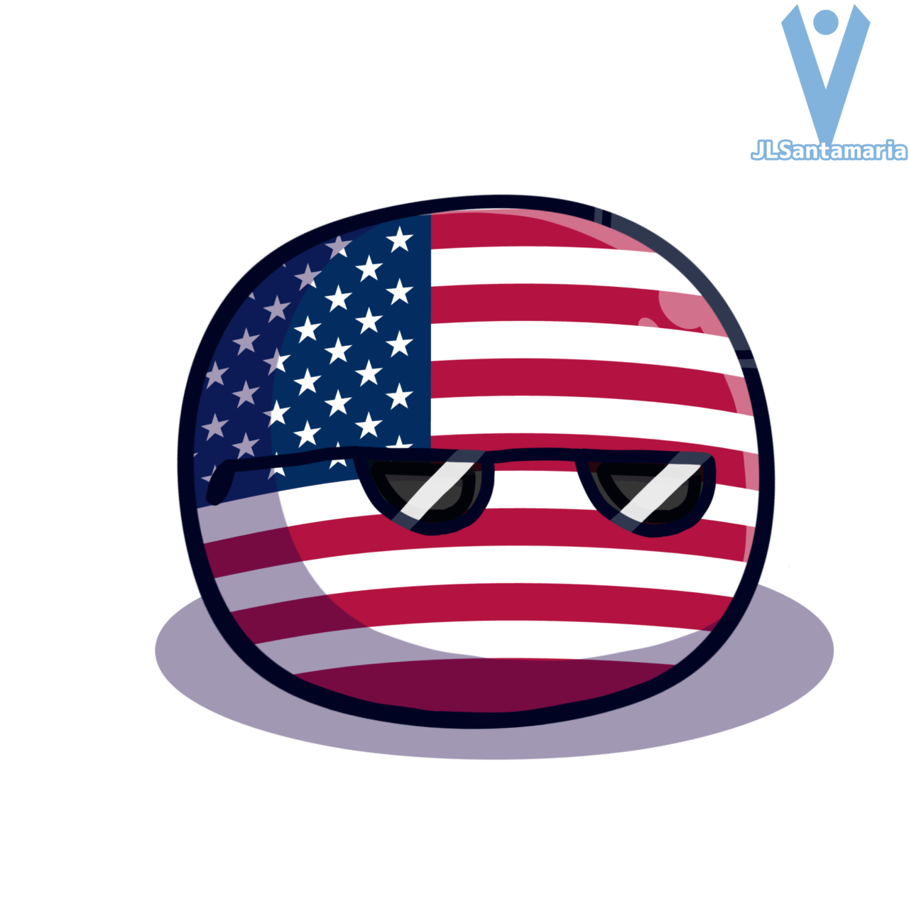 Countryballs/ Estados Unidos by Jose11santamari on DeviantArt