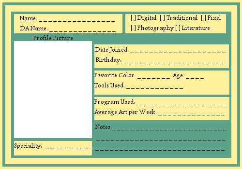 Blank ID Template By Libra Dragoness On DeviantArt