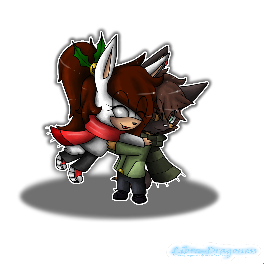 Christmas Chibis - Meggy and Danny