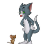 Tom and Jerry Sticker