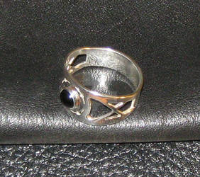 Silver and Onyx Ring