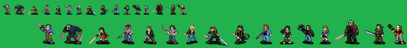 Sprite Stuff: Heroes of Horror Genre (FE-style)