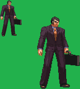 Sprite Stuff: Mr. X (Streets of Rage) by SXGodzilla on DeviantArt