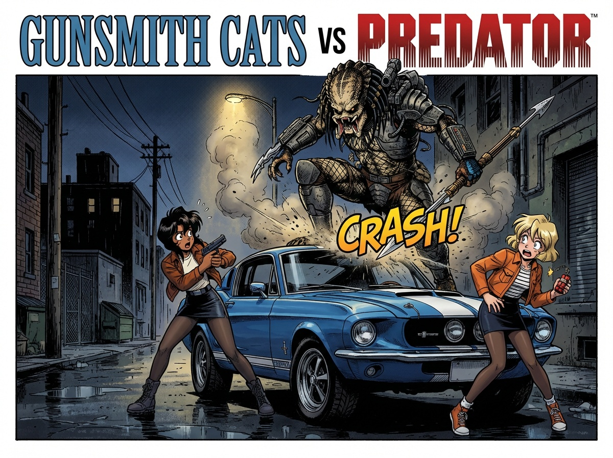 Cat Perfect Predator AI ART: Gunsmith Cats vs Predator by SXGodzilla on DeviantArt
