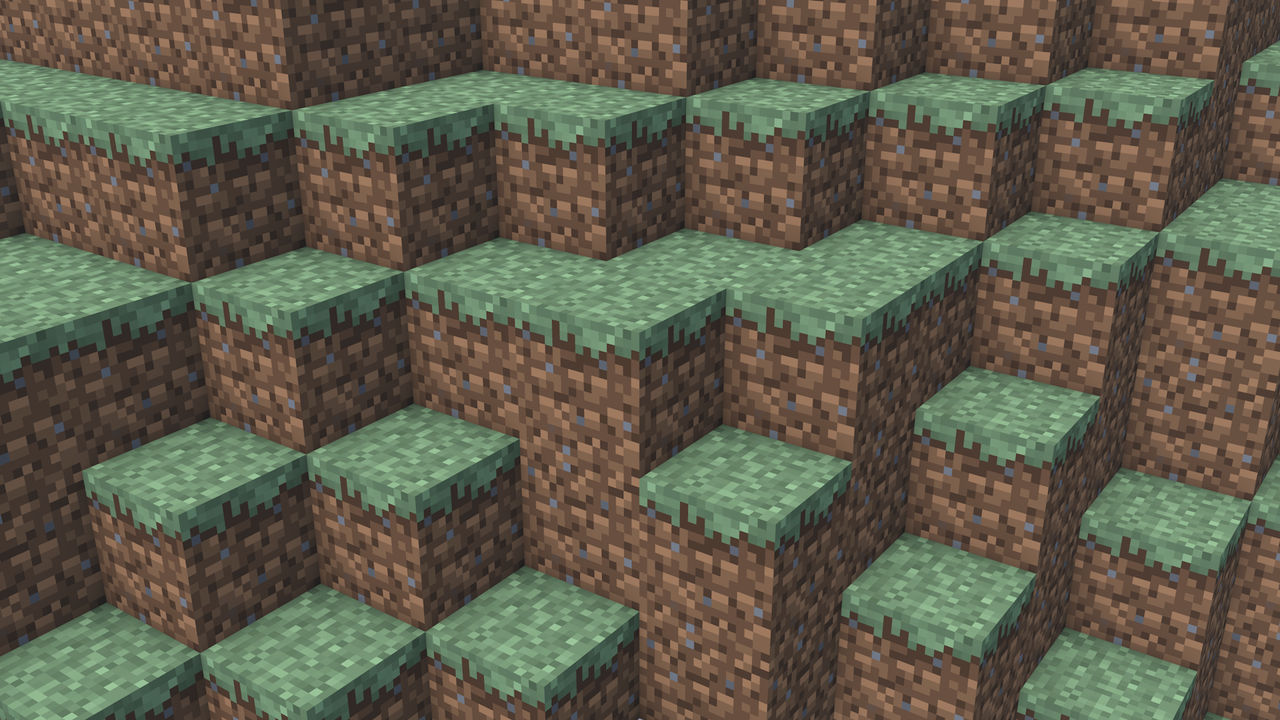 Grass Block Minecraft - Background by Flowerscow on DeviantArt