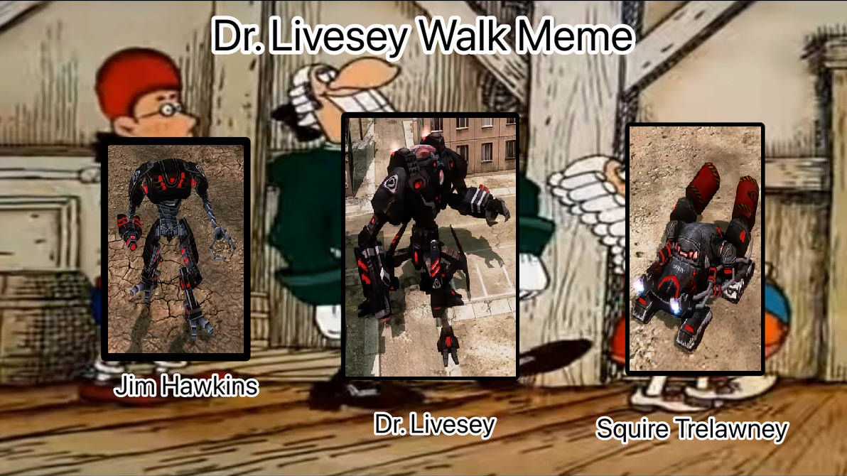 Dr. livesey walks (meme) Art Board Print for Sale by DSuZumeR
