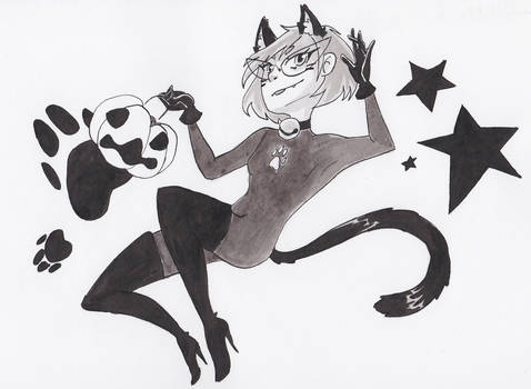 Inktober Day 31 - Meow!