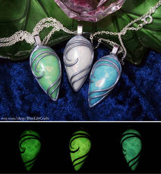 Glow in the Dark Drop Pendants