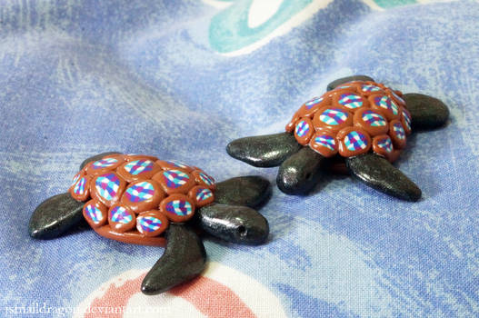 Polymer Clay Scrap Turtles