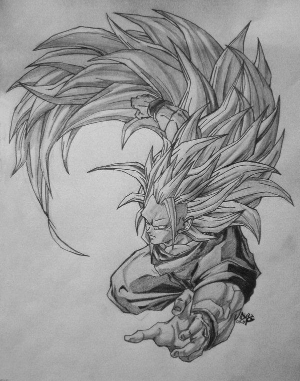 This 'Dragon Ball Z' Sketch Will Make You Miss Super Saiyan 3 Goku