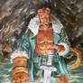 Hellboy on acrylics