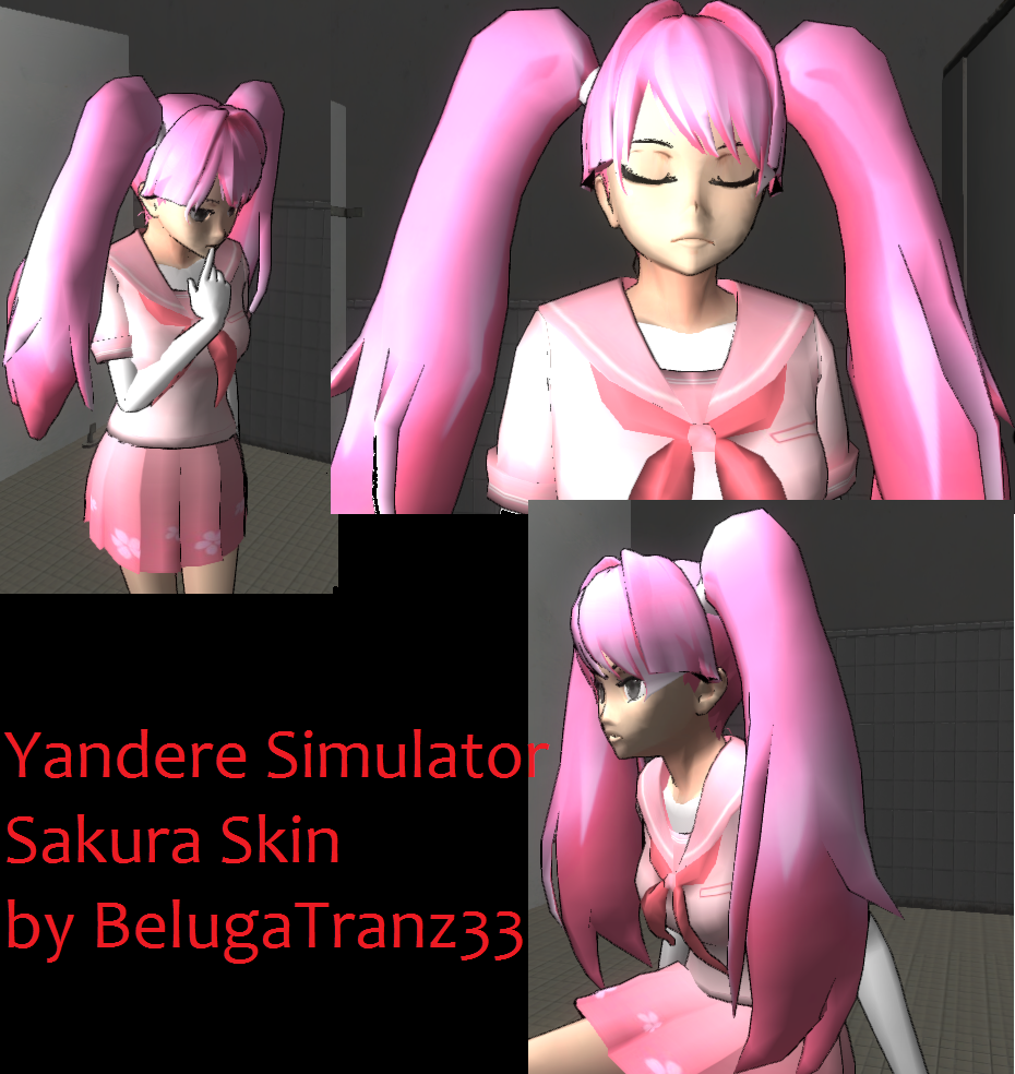 Yandere Simulator Sakura Skin by BelugaTranz33