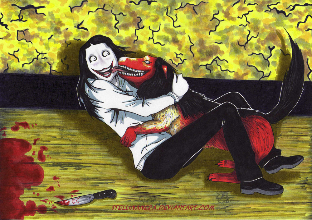 Jeff the killer and Smile Dog  sweet moment