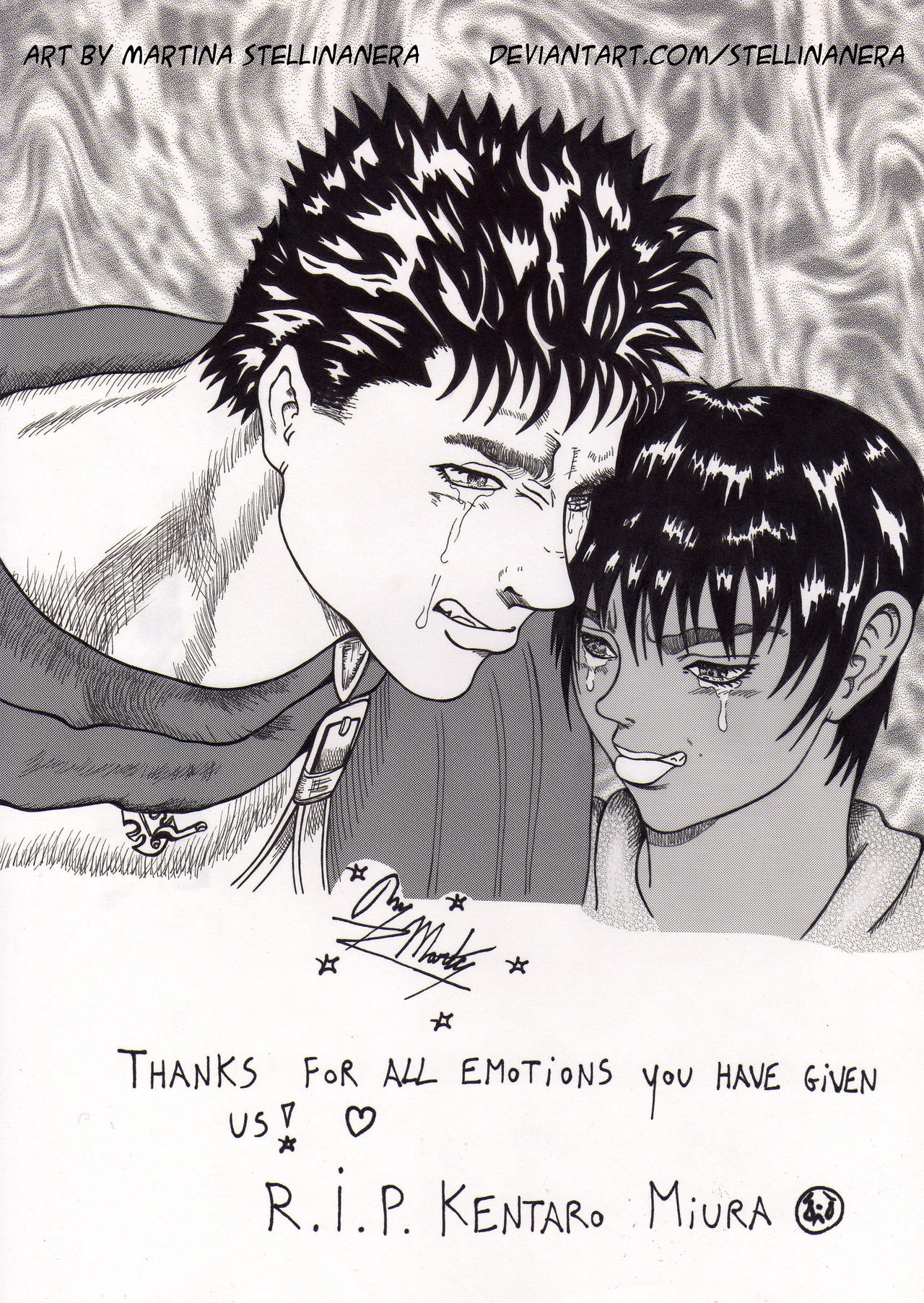 Tribute For Sensei Kentaro Miura By Stellinanera On Deviantart Tribute For Sensei Kentaro Miura By Stellinanera On Deviantart