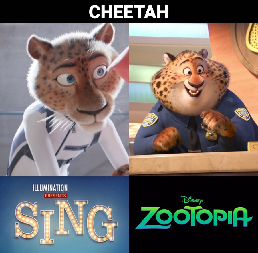 Cheetah - Sing vs Zootopia by vWXYZxx00233 on DeviantArt
