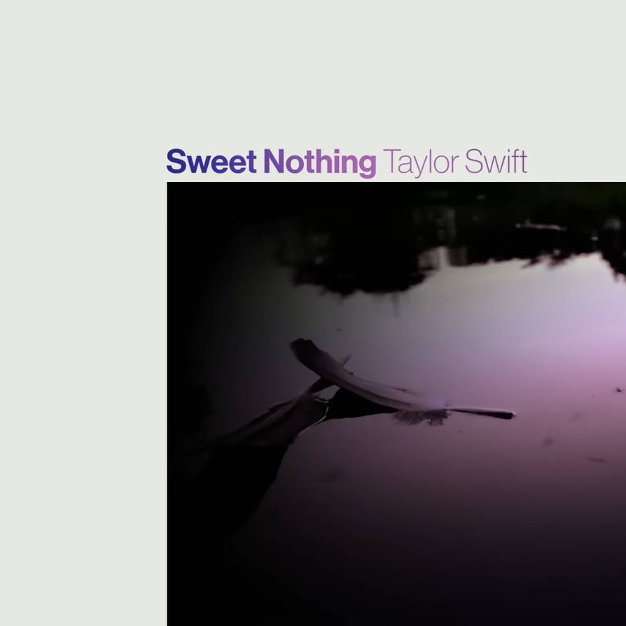 Taylor Swift Sweet Nothing album cover art by clubsarah on DeviantArt