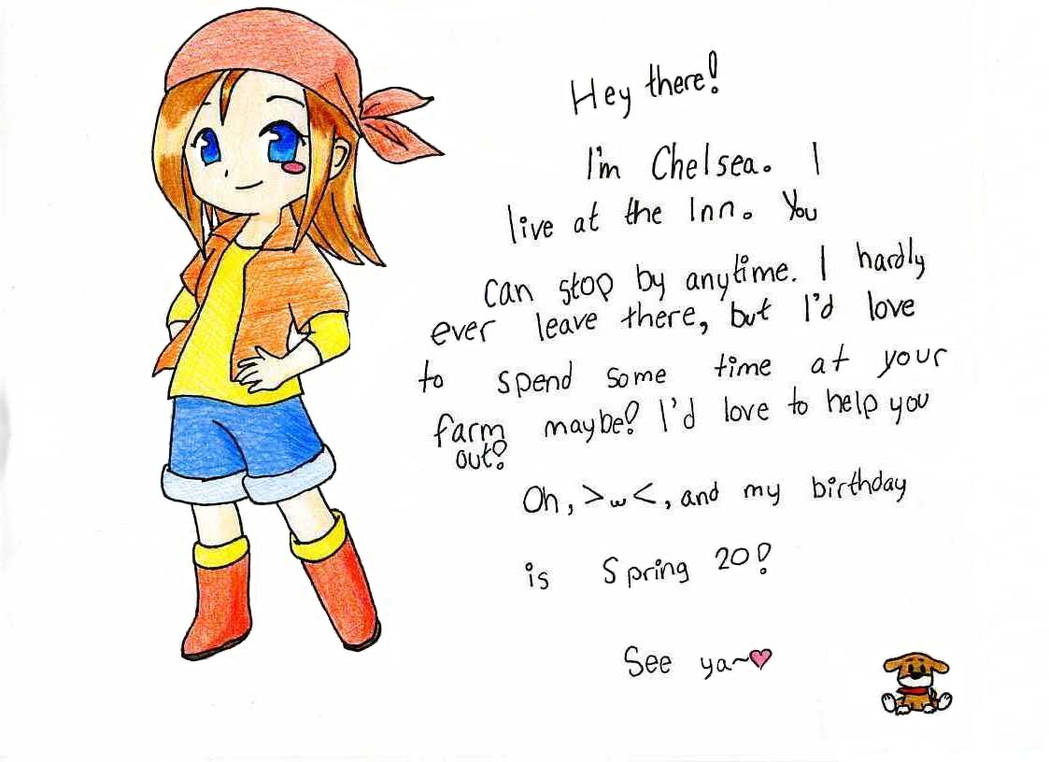 Harvest Moon Chelsea by hennijenni on DeviantArt