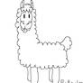 Chibi Llama Lineart