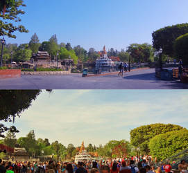 Disneyland - before and after.