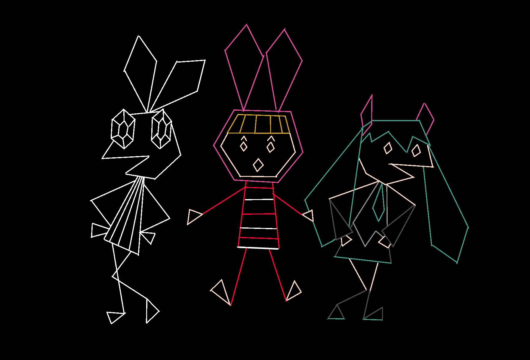 vib ribbon and friends by beetlebabble on DeviantArt