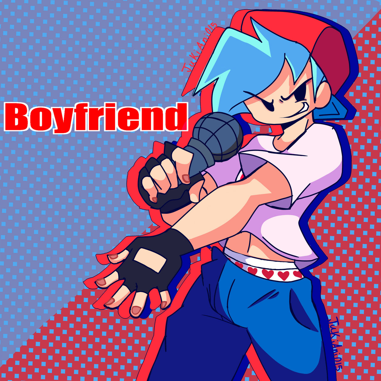 FNF Boyfriend by JukiArtz on DeviantArt