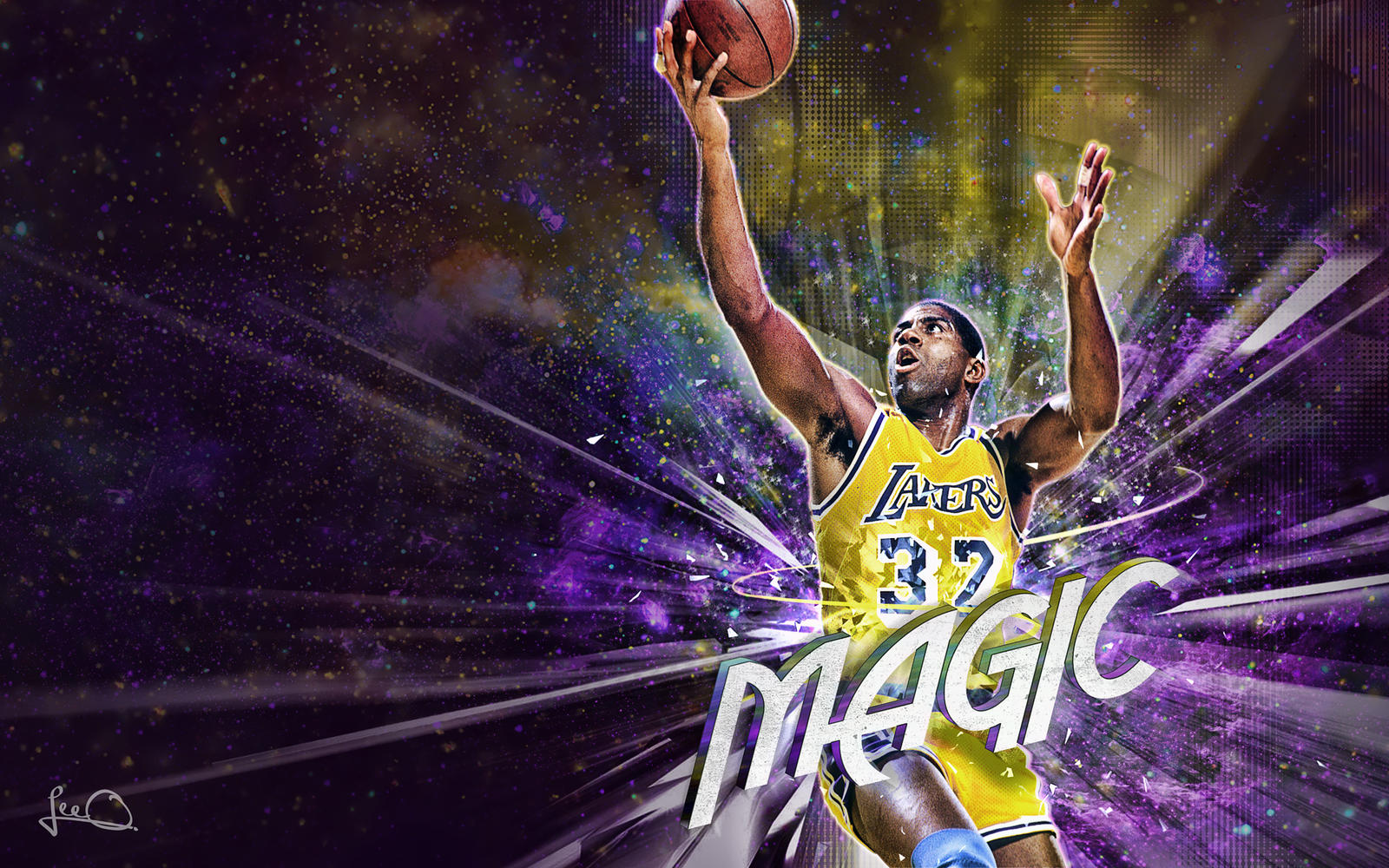 magic johnson wallpaper by skythlee on