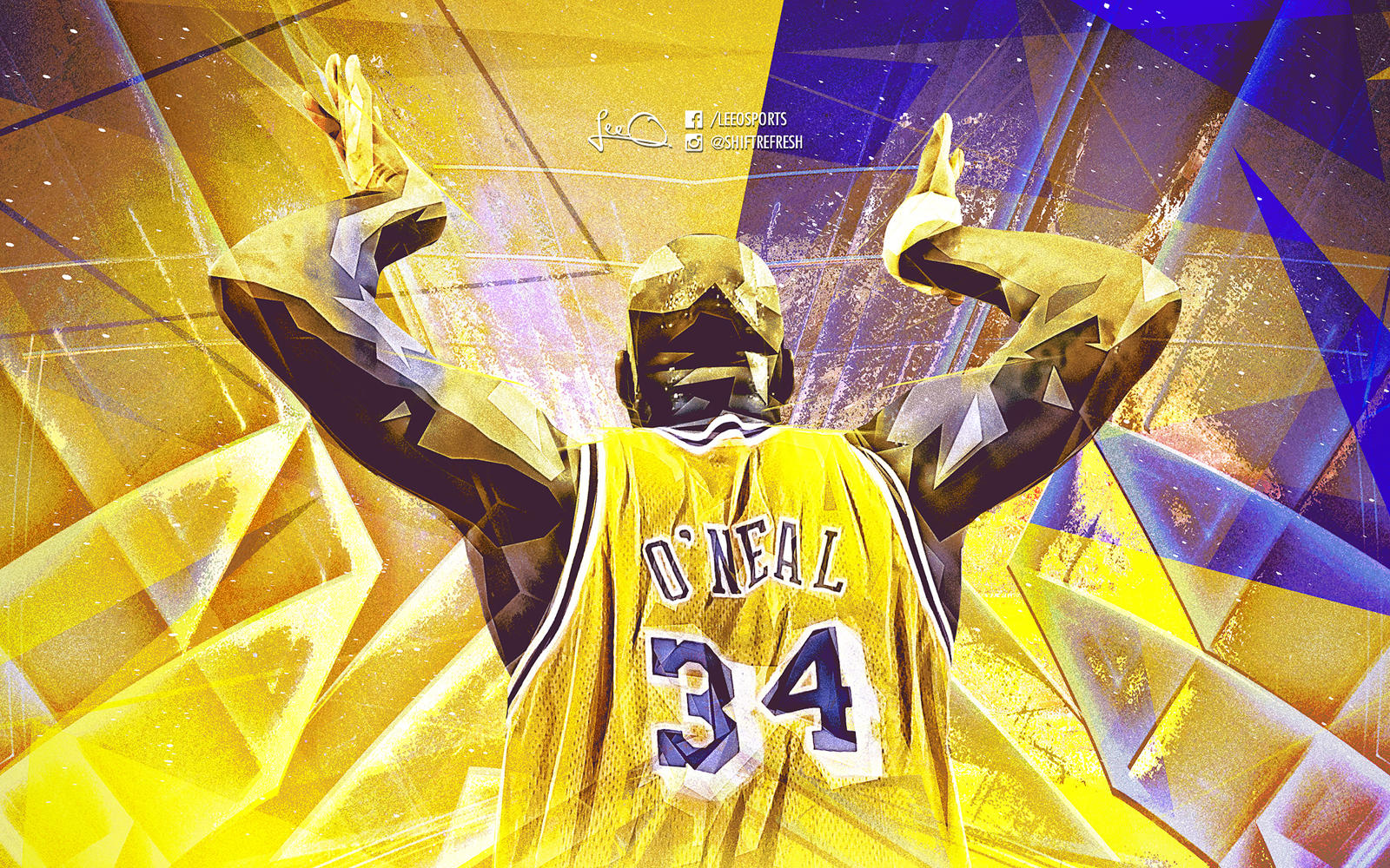 Shaquille O'Neal NBA Wallpaper by skythlee on DeviantArt