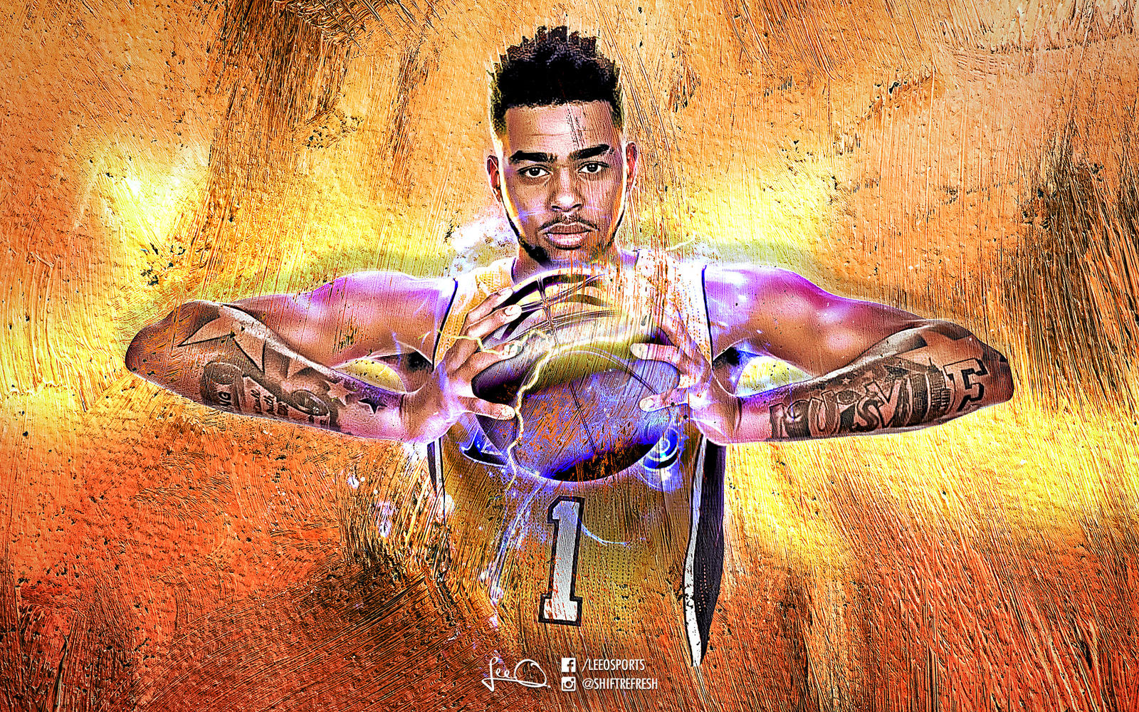 RcRdesigns on X: D'Angelo Russell - Wallpaper