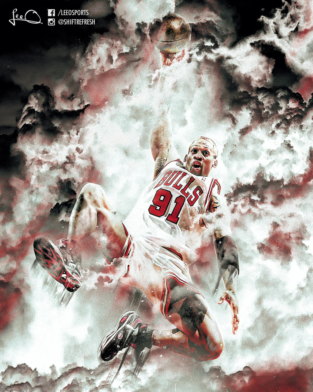 Dennis Rodman NBA Poster Design by skythlee on DeviantArt