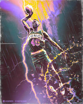 Shawn Kemp NBA Wallpaper / Poster